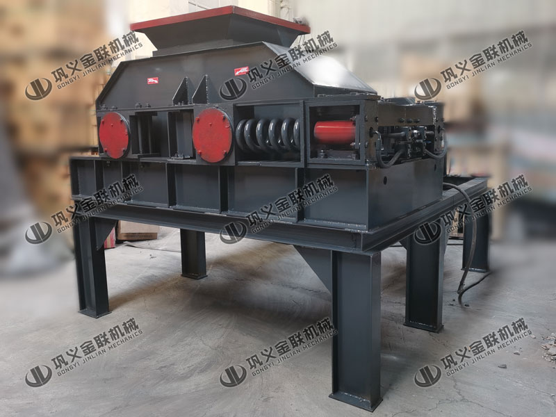 单台2PG800x600中型对辊破碎机发货 破碎石英砂