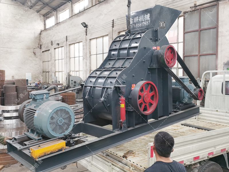 SCF600X600双级粉碎机发货图片_发往山东滨州_破碎电石渣